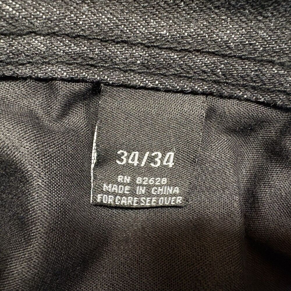Southpole Mens Moto Jeans Size 34 Cotton Blend 5-Pocket Straight Leg Black - Picture 10 of 11